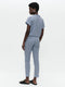 Lucca top technical jersey | Blue Melange