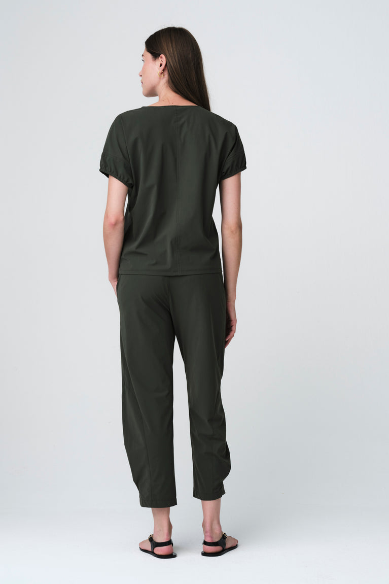 Isabelle top technical jersey | Army
