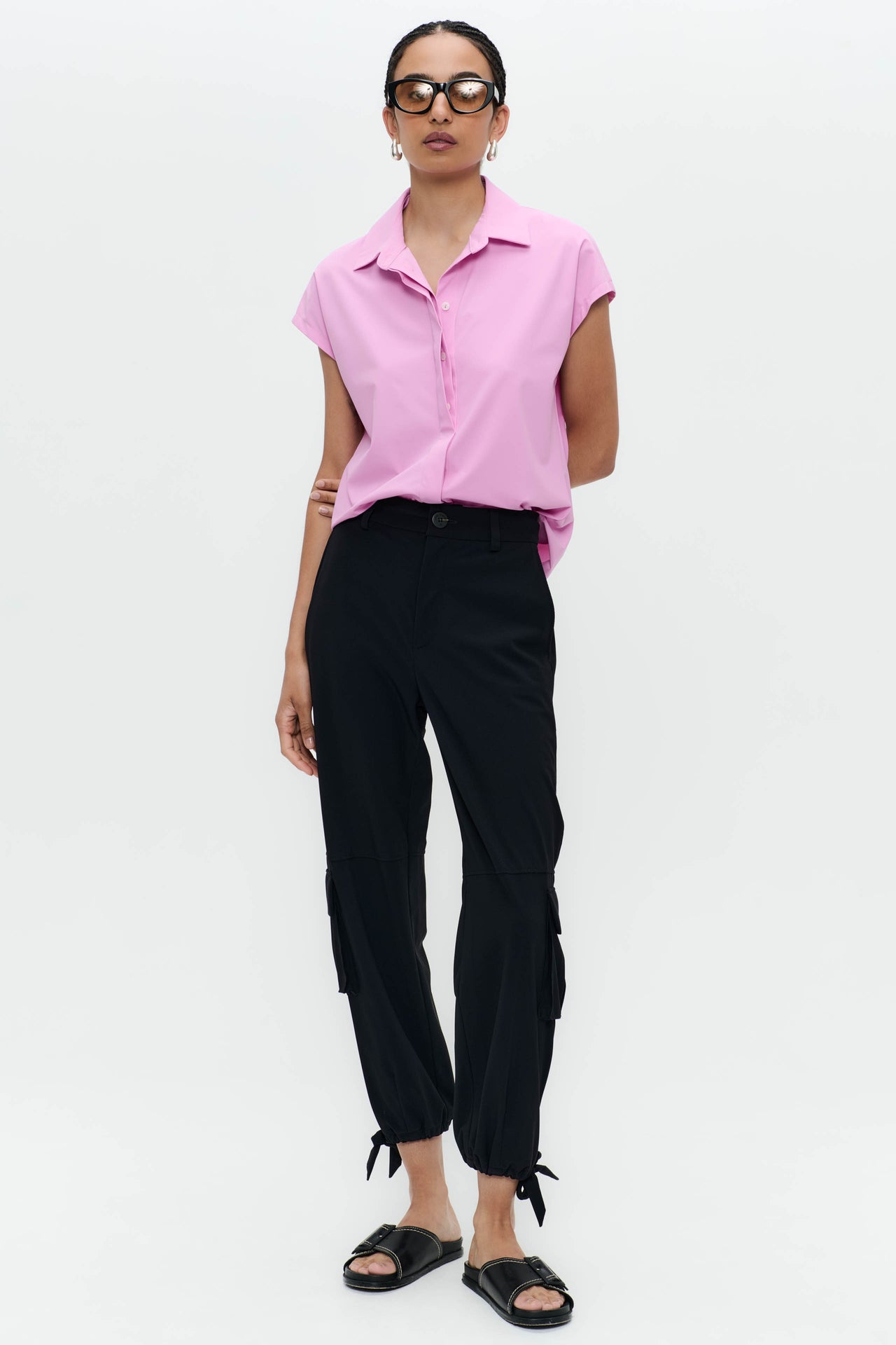 Wilma blouse technical jersey | Pink