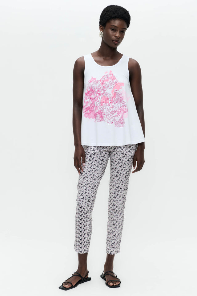 Cotton summer top T510 | White