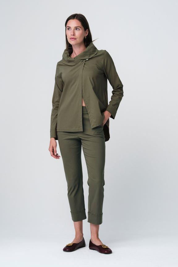 Biagio bengalina pants | Army