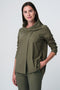 Carly bengalina jacket | Army