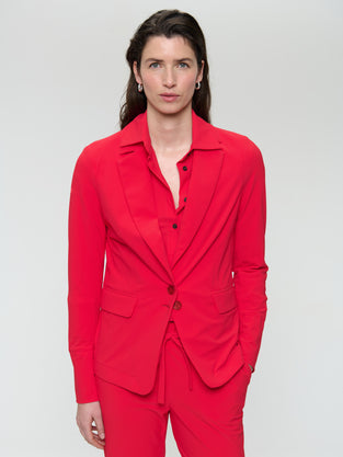 Amsterdam structure tech jersey blazer | Red