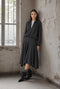 Marta asymmetrical viscose skirt | Anthracite