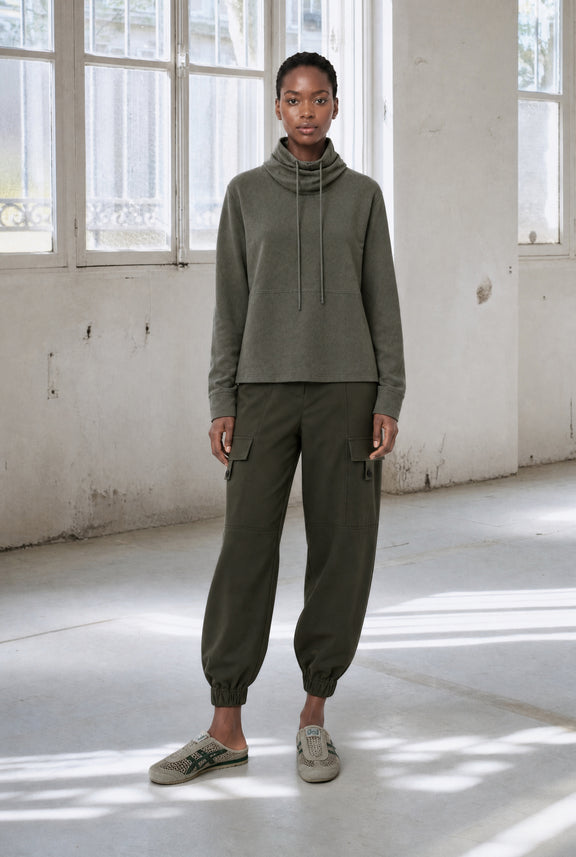 Jannes pants technical jersey | Army