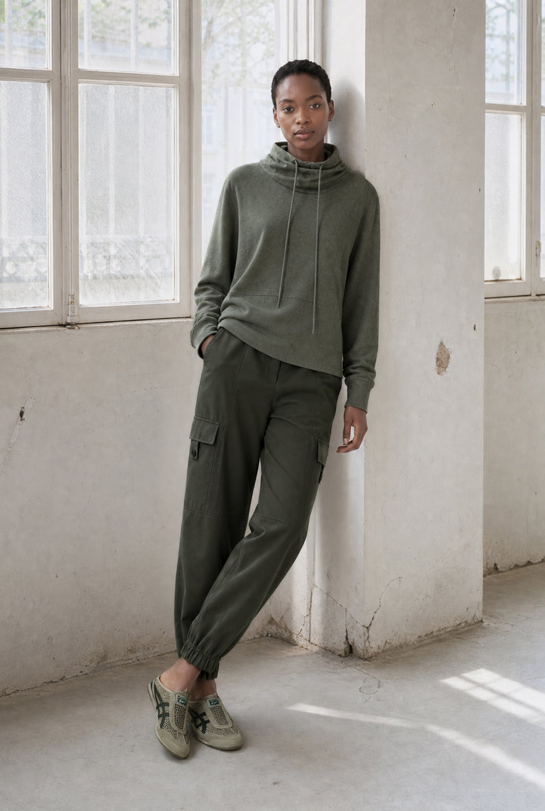 Jannes pants technical jersey | Army