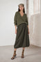 Albina skirt technical jersey | Green