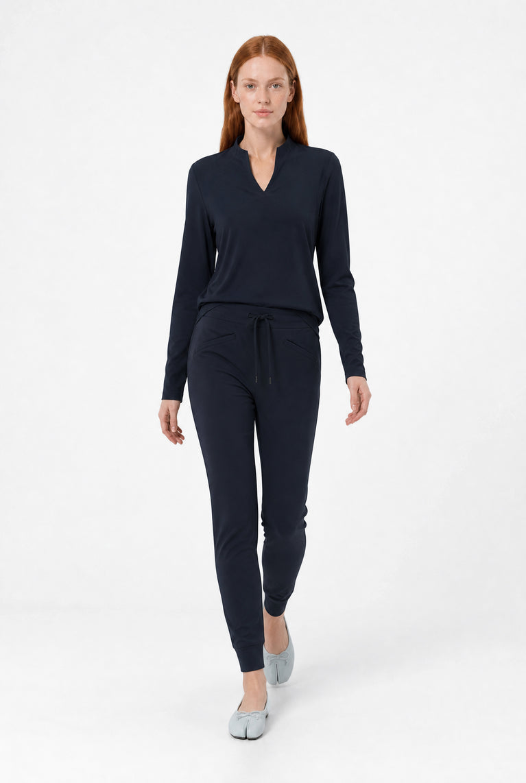 Andrea top LS technical jersey | Blue