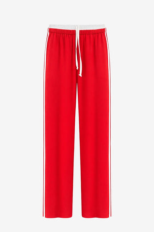 AntinyP structure tech jersay pants | Red