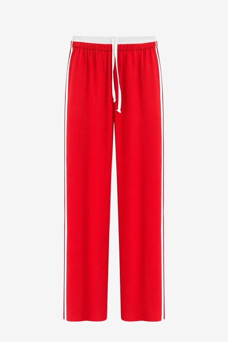 AntinyP structure tech jersay pants | Red