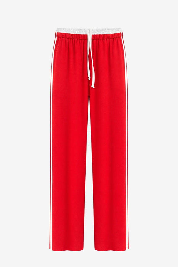 AntinyP structure tech jersay pants | Red