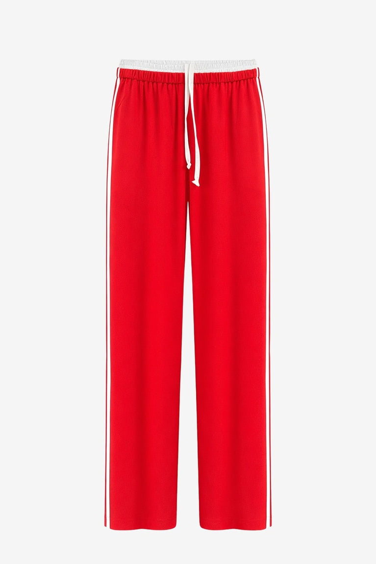 AntinyP structure tech jersay pants | Red