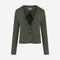 Atina Blazer Technical Jersey | Army green