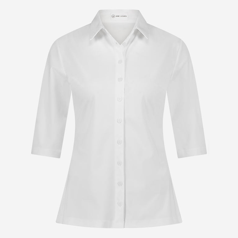 Blouse Betty easy wear Technical Jersey | White