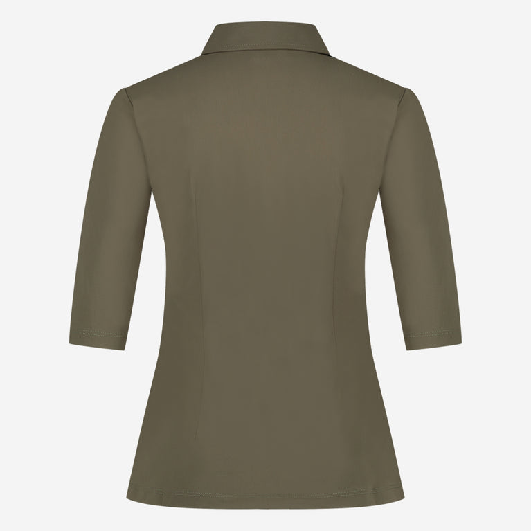 Blouse Betty easy wear Technical Jersey | Army