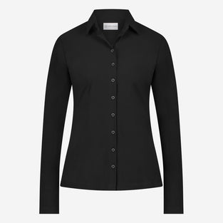 Kikkie Blouse Technical Jersey | Black