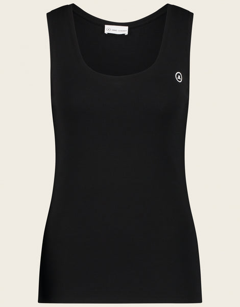 Top rips easy wear Organic Cotton | Black