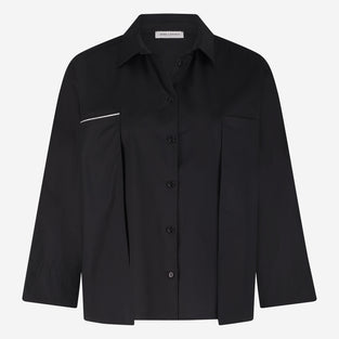 Limone studio poplin blouse | Black