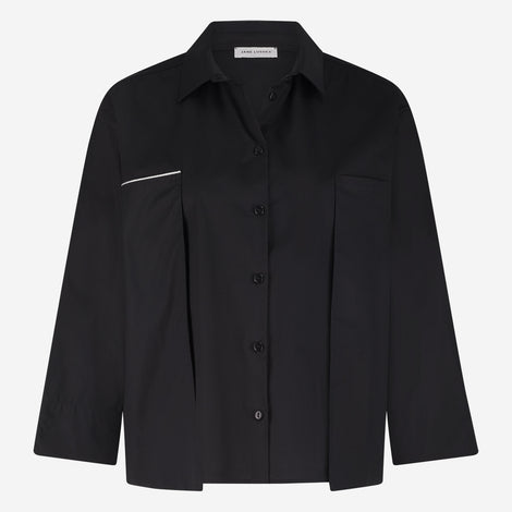 Limone studio poplin blouse | Black
