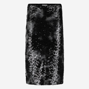 Dionisia sequins skirt | Black Silver