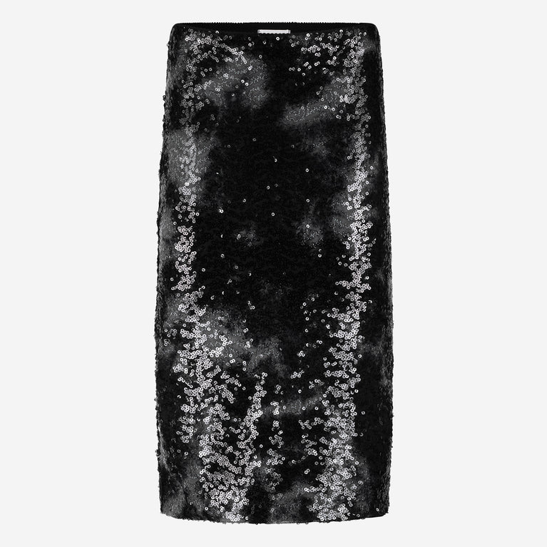 Dionisia sequins skirt | Black Silver