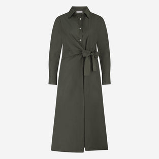 Edyta taffeta dress | Army