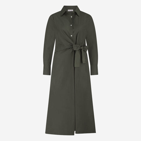 Edyta taffeta dress | Army