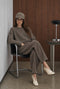 Velvety wool blend pullover | Toupe