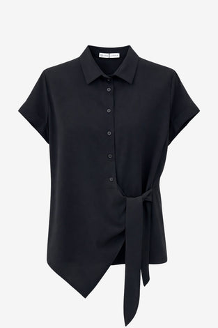Aston blouse technical jersey | Black