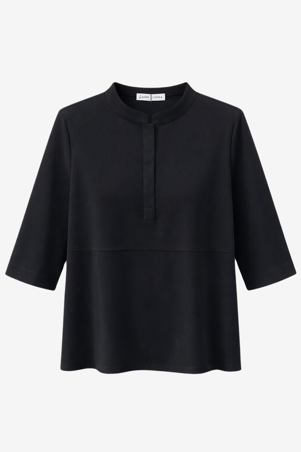 Damiana strech technical jersey top | Black