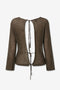 Open-back sweater 2041 | Green
