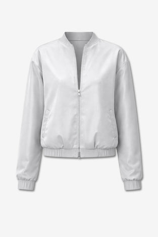 Ripasso saten bomber jacket | Grigio