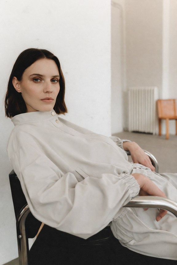 Ian jacket technical jersey | Sand