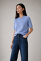 Alpaca knitted dyed top WP09 | Sky Blue