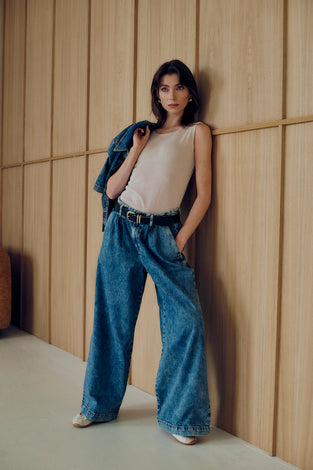 Amaya hopcar loose jeans | Random Blue