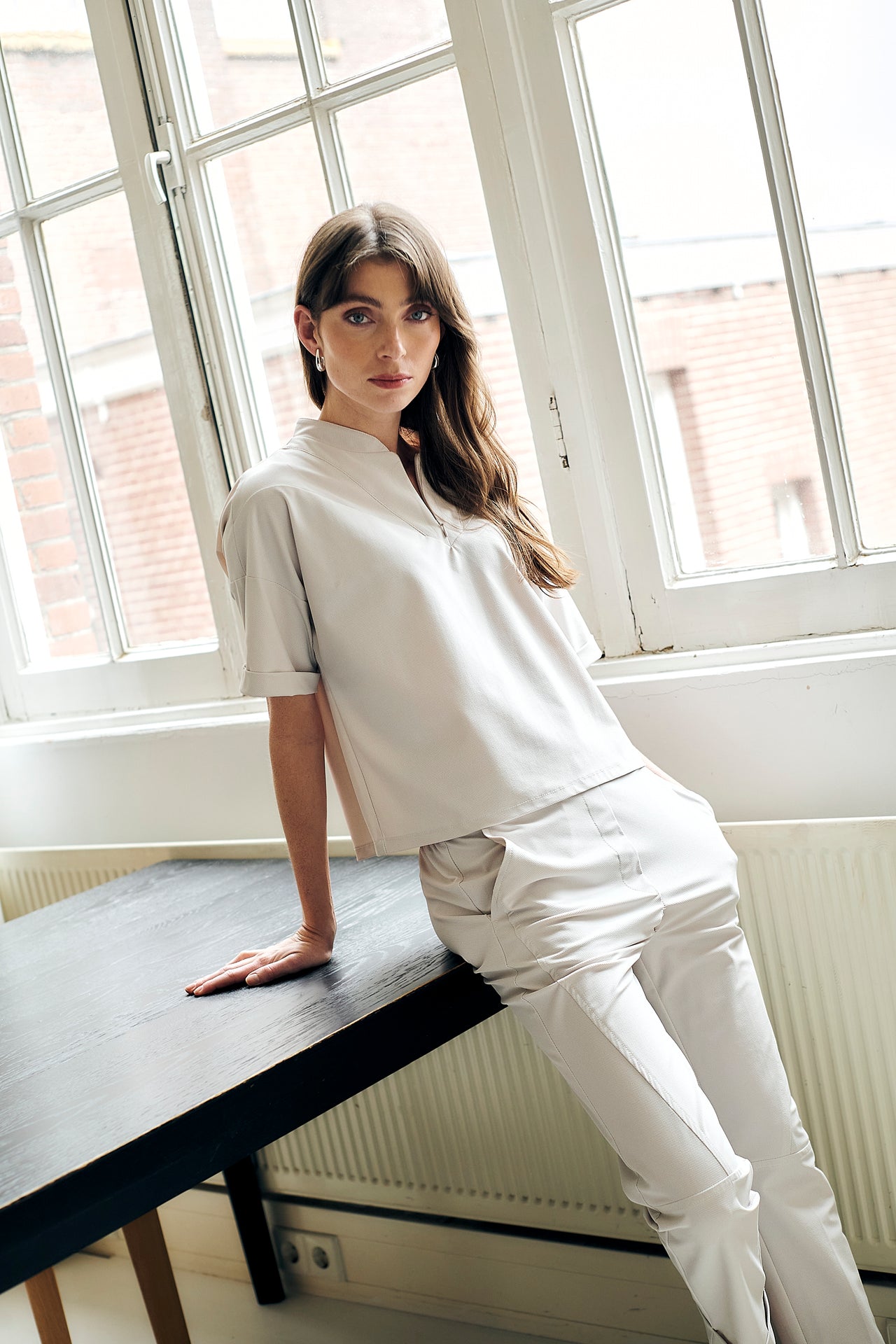 Timelia pants technical jersey | Sand