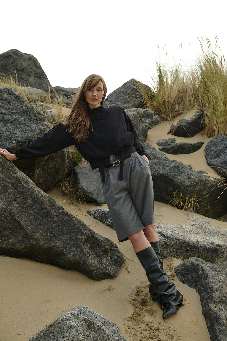 Ian jacket technical jersey | Black