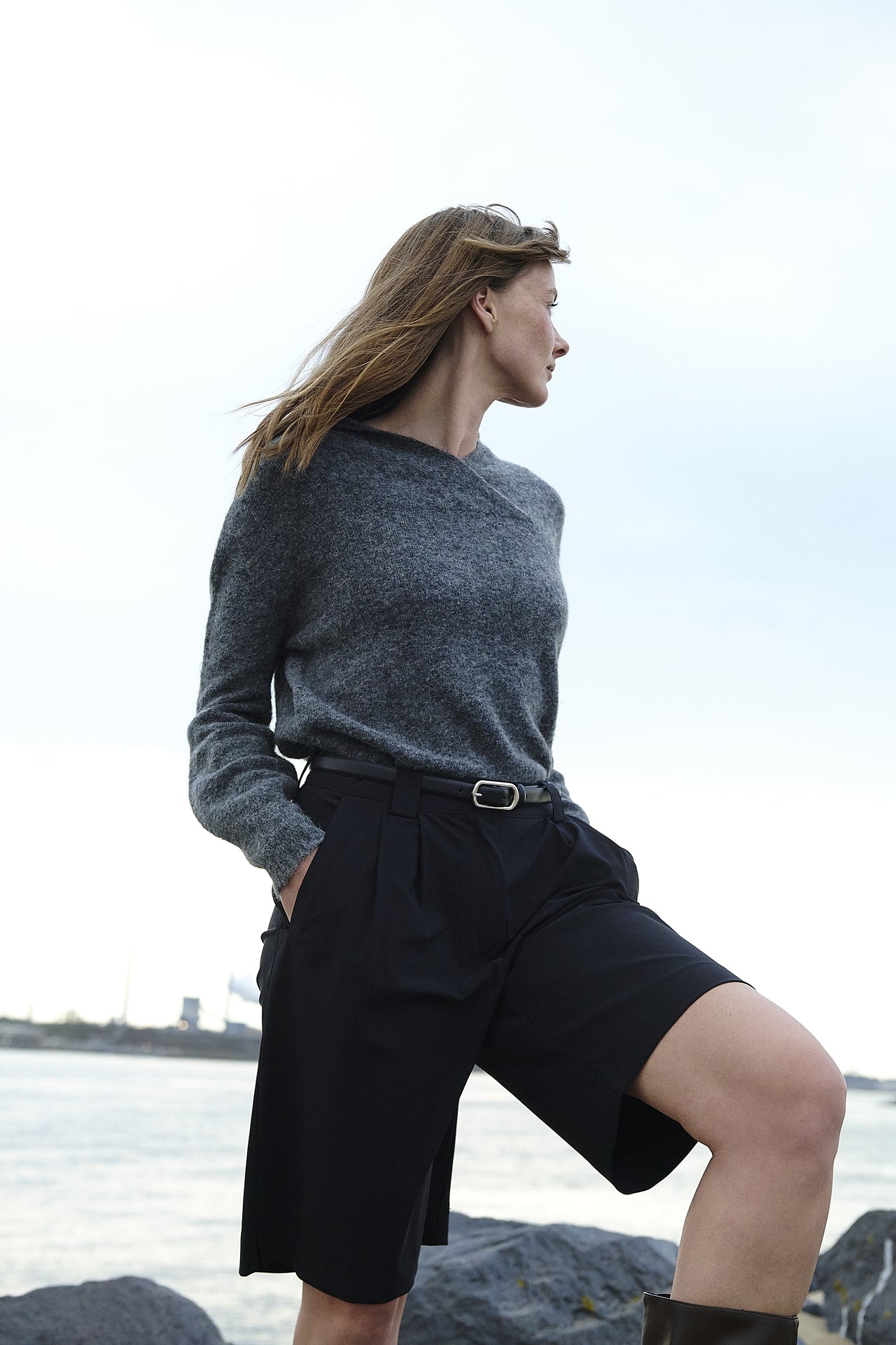 Monna pants technical jersey | Black