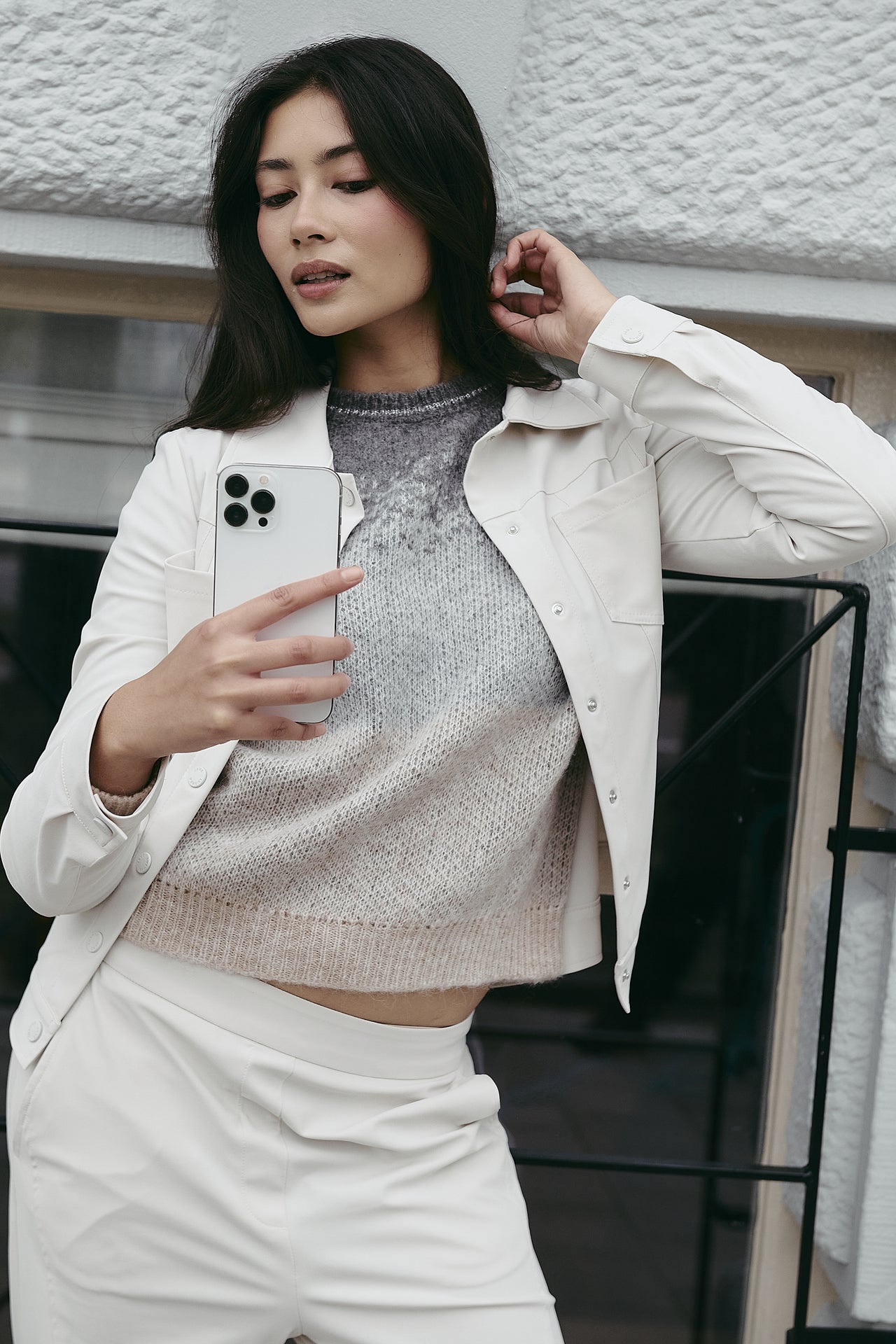 Riva jacket brush jersey | Off White