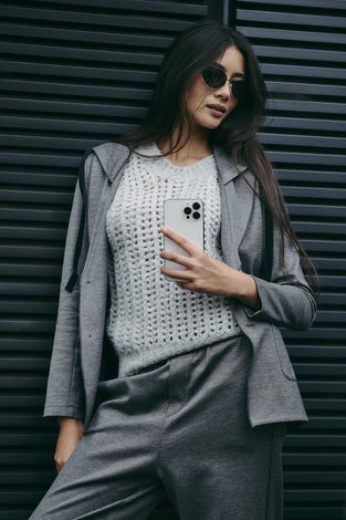 Shiny Vest 1008 | Light Grey