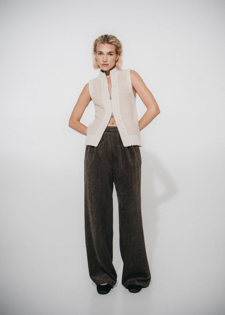 Pierangelo chevron wide-leg pants | Army