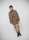 Flo check mini cottton skirt | Brown