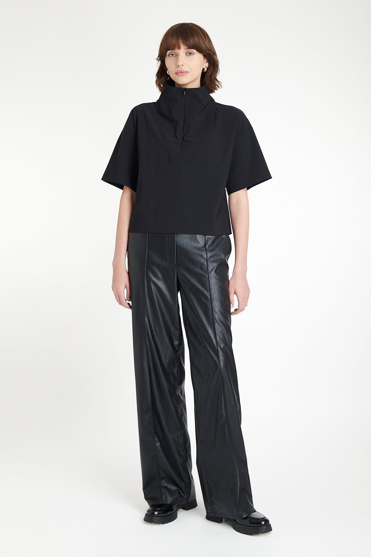 Leone blouse technical jersey | Black