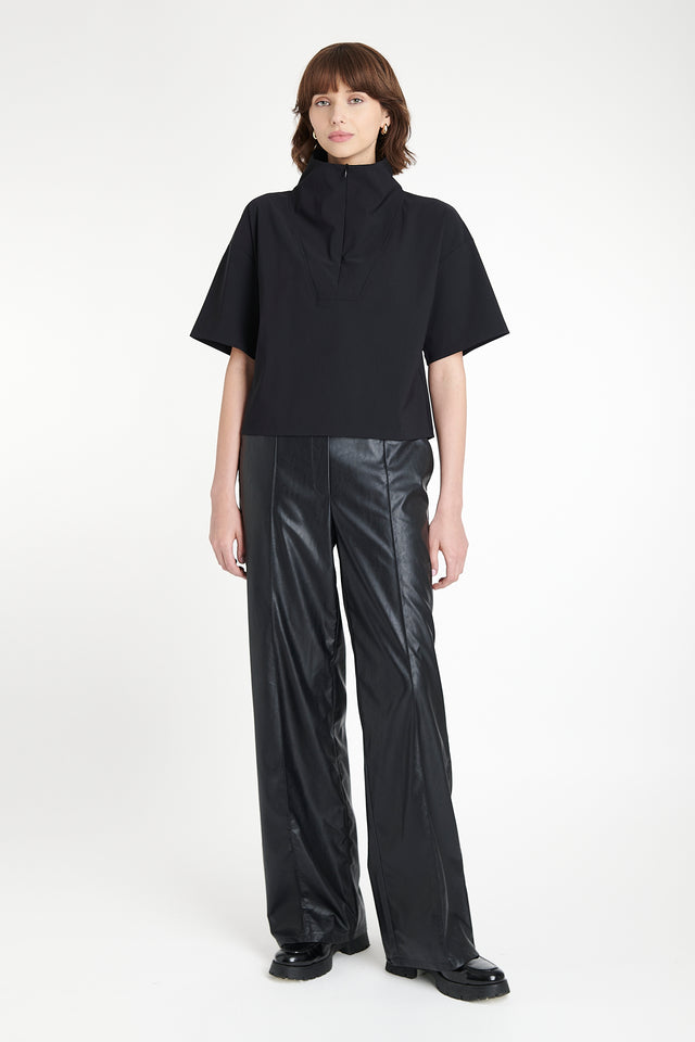 Leone blouse technical jersey | Black