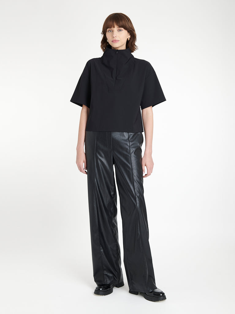 Leone blouse technical jersey | Black