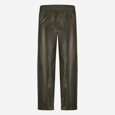 Daphne eco leather pants | Army