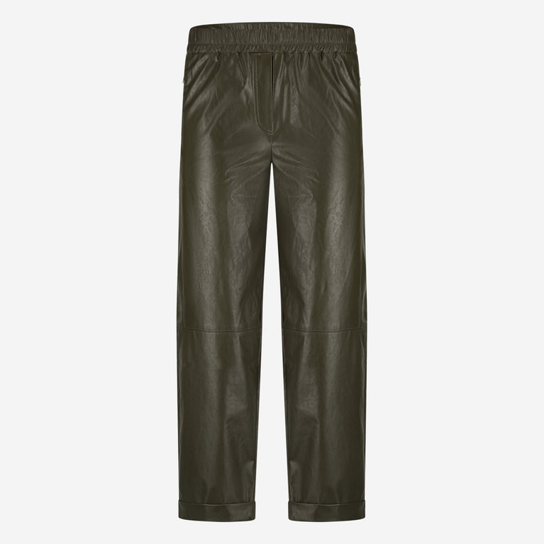 Daphne eco leather pants | Army