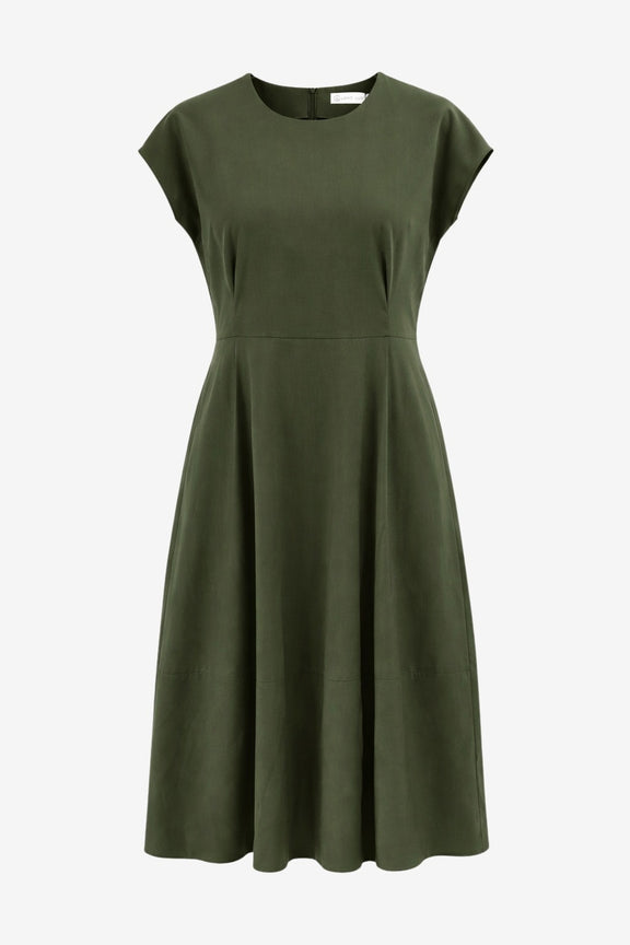 Melva dress technical jersey | Army