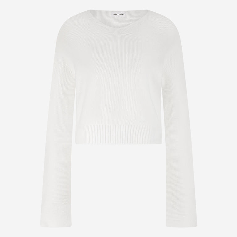 Pullover seamless viscose NB2167 | Ecru