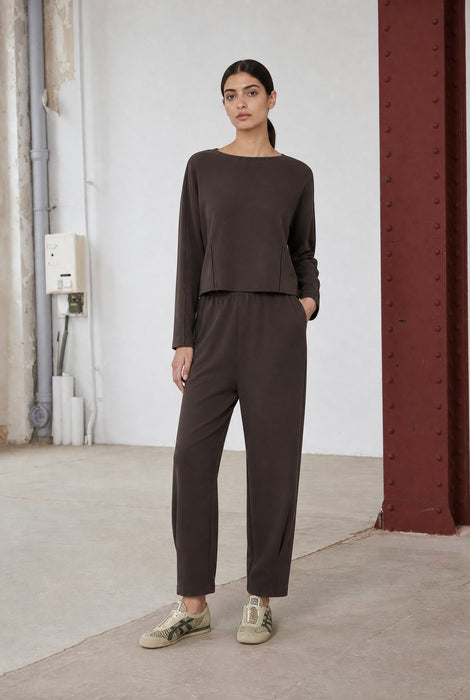 Umbretto pants technical jersey | Chocolate